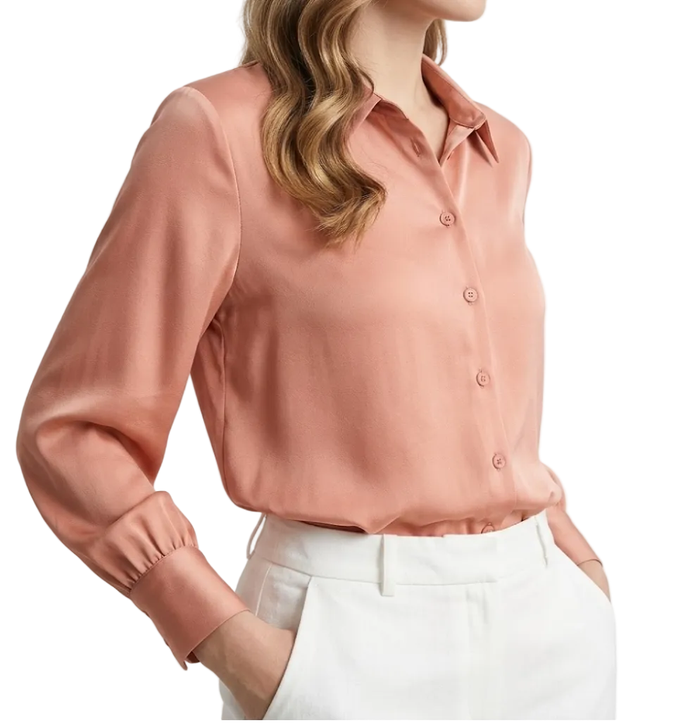Timeless & Elegant Long Sleeve Collar Shirts for Women  - B13-TOP-420