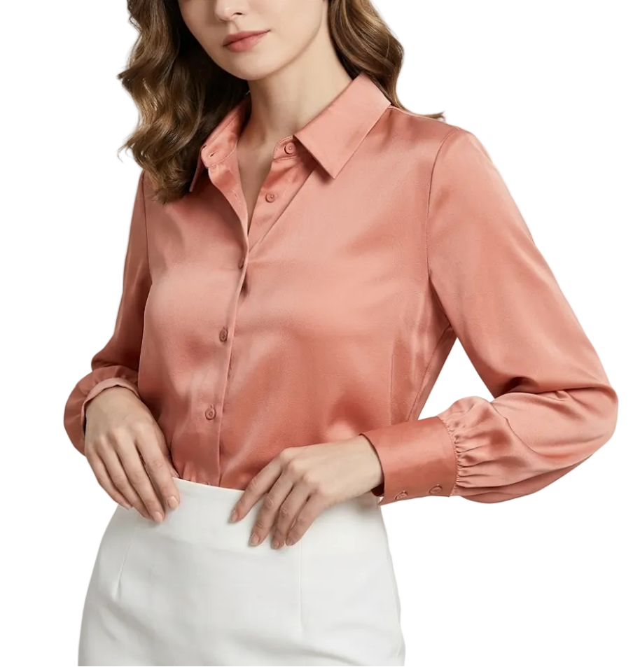 Timeless & Elegant Long Sleeve Collar Shirts for Women  - B13-TOP-420