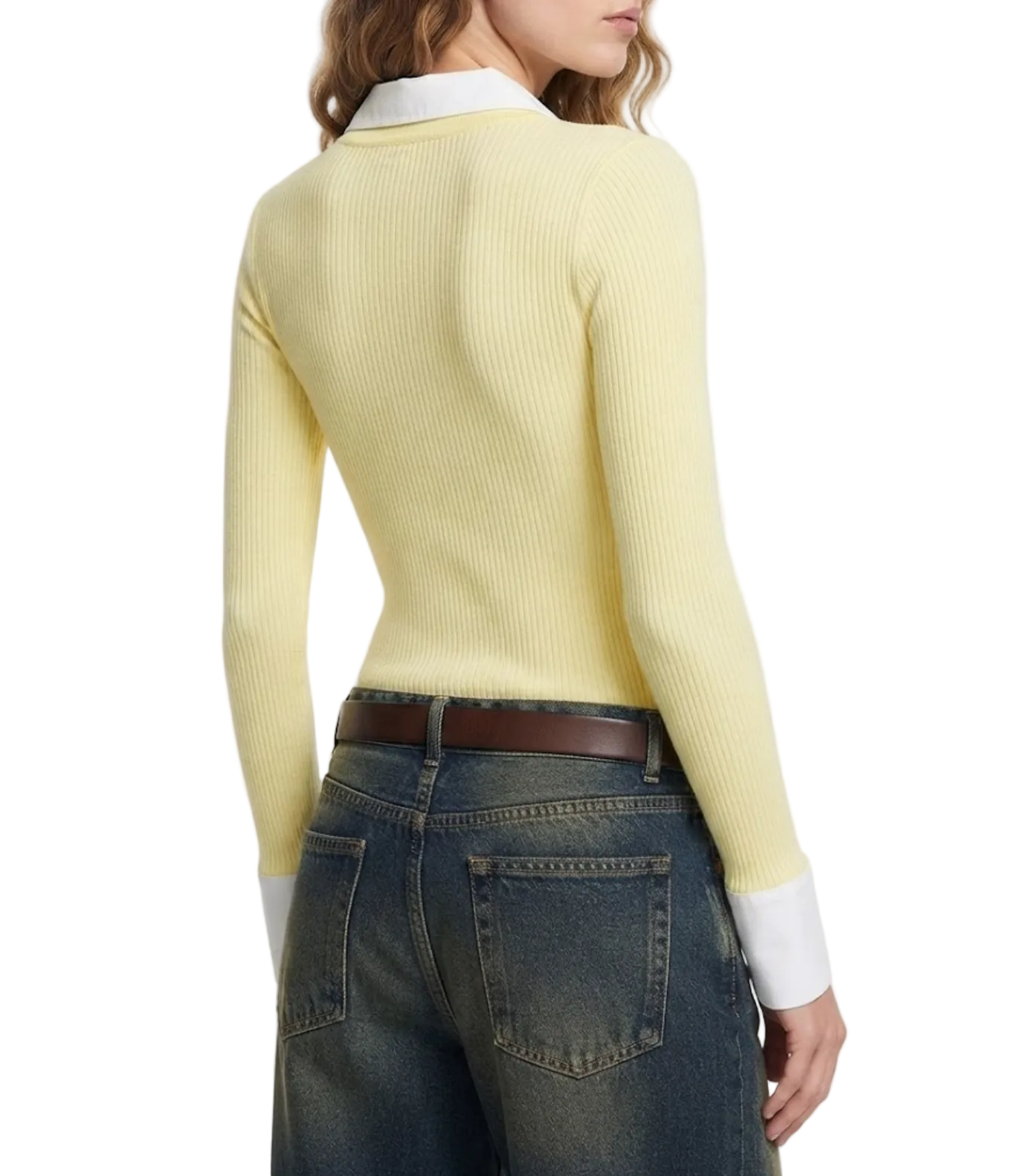 Timeless & Elegant Long Sleeve Faux Double Layer Blouse for Women - BP-B20 -TOP-264