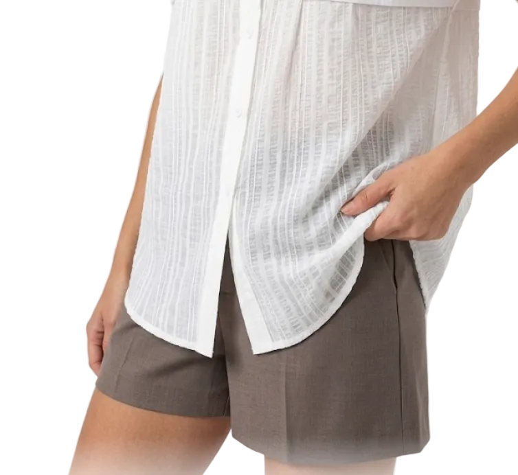 Timeless & Elegant Short Cap Sleeve Comfy Summer Blouses for Women  - B6-TOP-B704