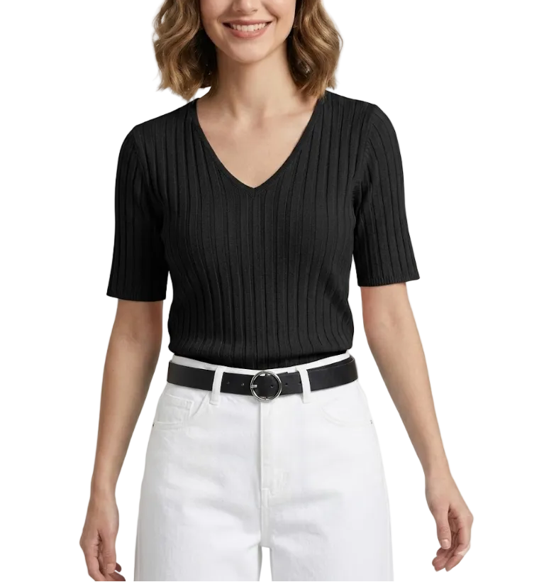 Timeless & Elegant Short  Sleeve Blouses for Women - B1-TOP-V153