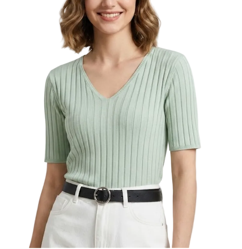 Timeless & Elegant Short  Sleeve Blouses for Women - B1-TOP-V153