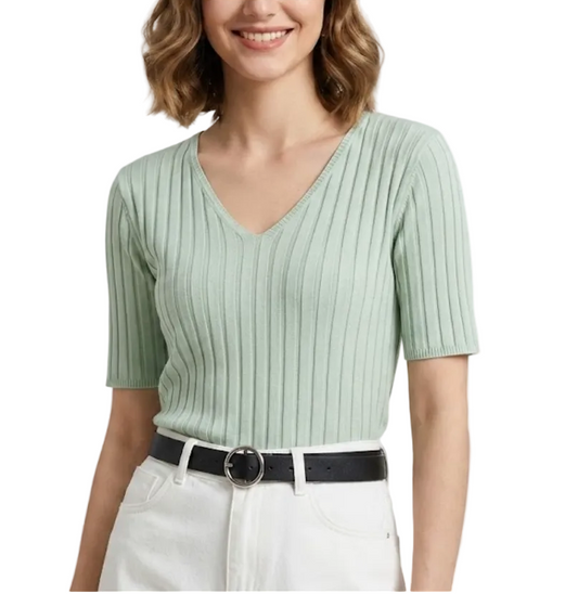 Timeless & Elegant Short  Sleeve Blouses for Women - B1-TOP-V153