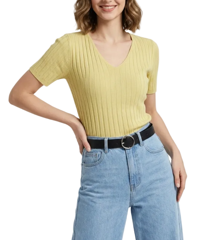 Timeless & Elegant Short  Sleeve Blouses for Women - B1-TOP-V153
