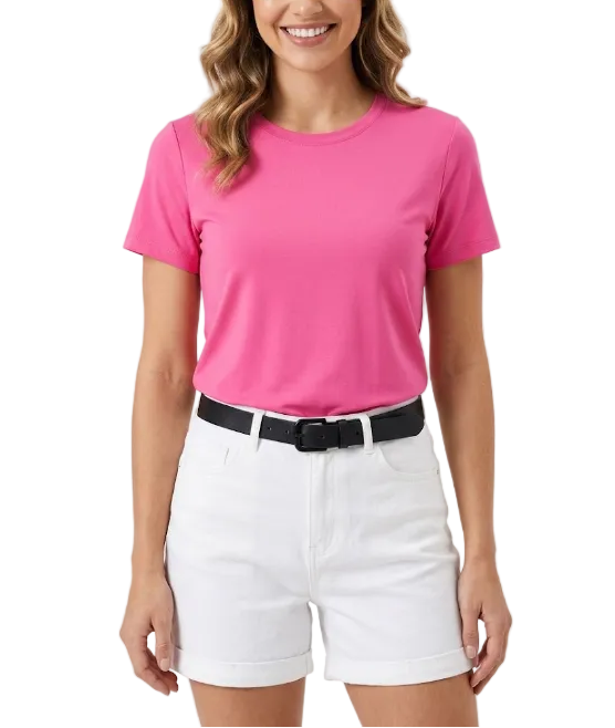 Timeless & Elegant Short Sleeve Cotton T-Shirts for Women - B1-TOP-V137