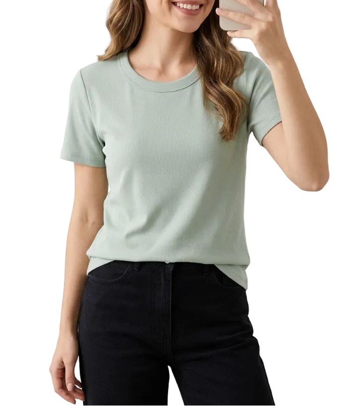 Timeless & Elegant Short Sleeve Cotton T-Shirts for Women - B1-TOP-V140