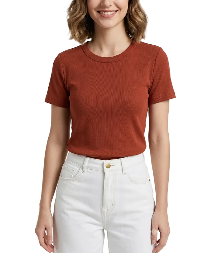 Timeless & Elegant Short Sleeve Cotton T-Shirts for Women - B1-TOP-V140