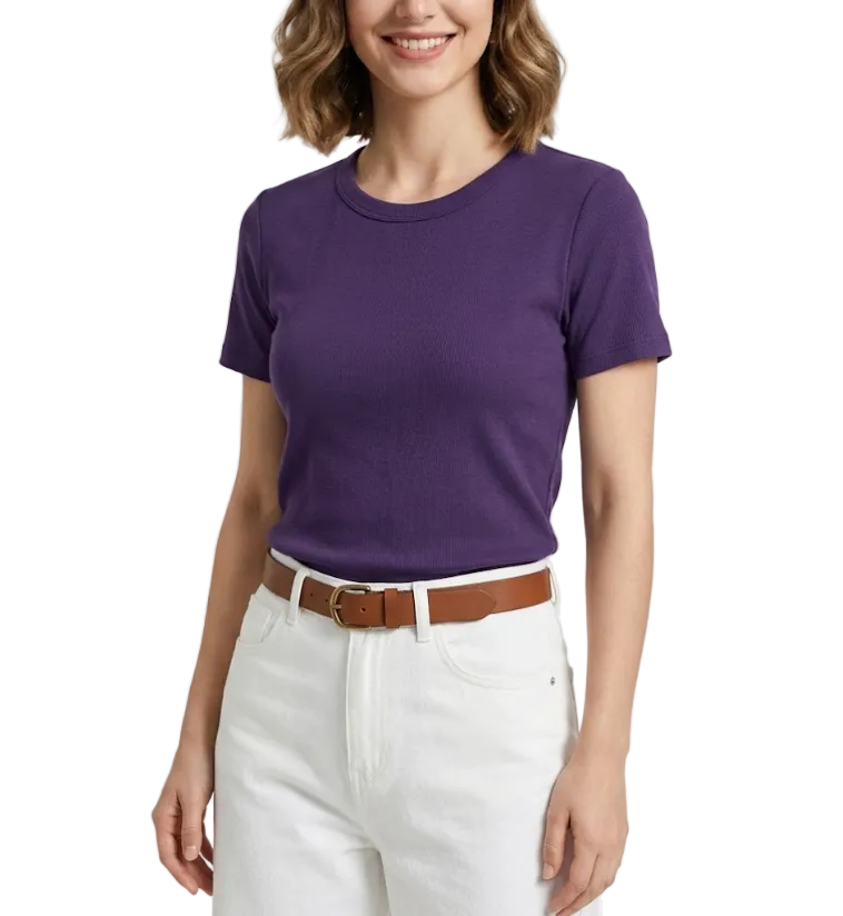 Timeless & Elegant Short Sleeve Cotton T-Shirts for Women - B1-TOP-V140