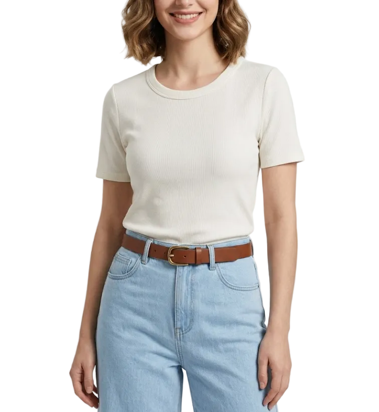 Timeless & Elegant Short Sleeve Cotton T-Shirts for Women - B1-TOP-V140
