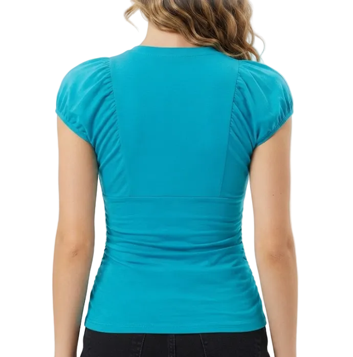 Timeless & Elegant Short Sleeve V-neck Tops for Women - BP-B20 -TOP-205