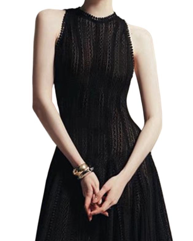 Timeless  & Elegant Sleeveless  Flowy Long Dresses  - B4-DRESS-B375