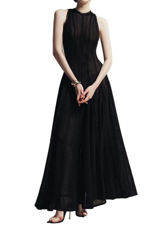 Timeless  & Elegant Sleeveless  Flowy Long Dresses  - B4-DRESS-B375