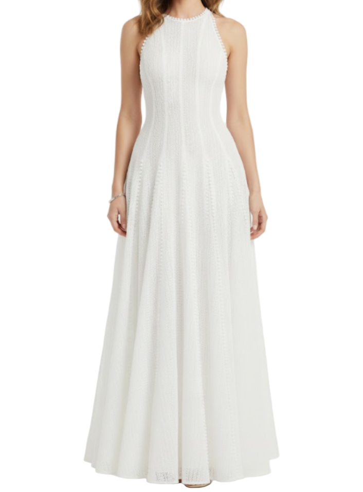 Timeless  & Elegant Sleeveless  Flowy Long Dresses  - B4-DRESS-B375