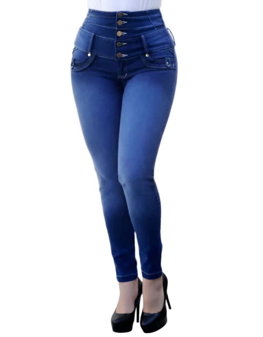 Trendy & Comfortable High Waist Skinny Jeans for Women - B1-JP-34