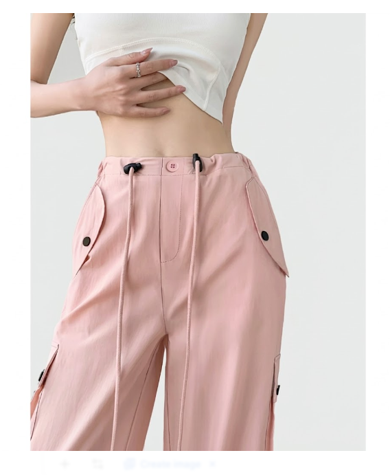 Trendy & Comfy High Waist Joggers Cargo Pants for Women - B2-CARGO-CP-399