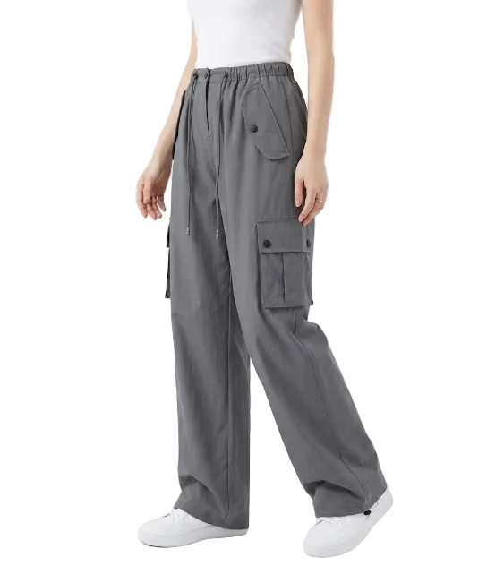 Trendy & Comfy High Waist Joggers Cargo Pants for Women - B2-CARGO-CP-399