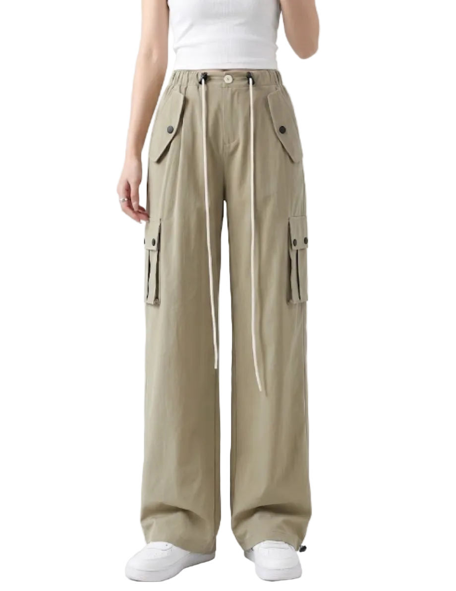 Trendy & Comfy High Waist Joggers Cargo Pants for Women - B2-CARGO-CP-399