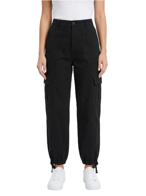 Trendy & Comfy High Waist Joggers Cargo Pants for Women - B2-CARGO-CP-402