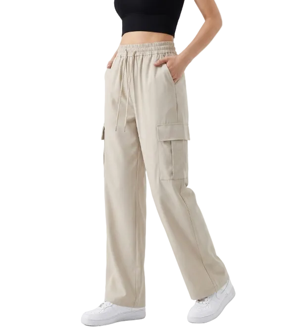 Trendy & Comfy High Waist Joggers Cargo Pants for Women - B2-CARGO-CP-408