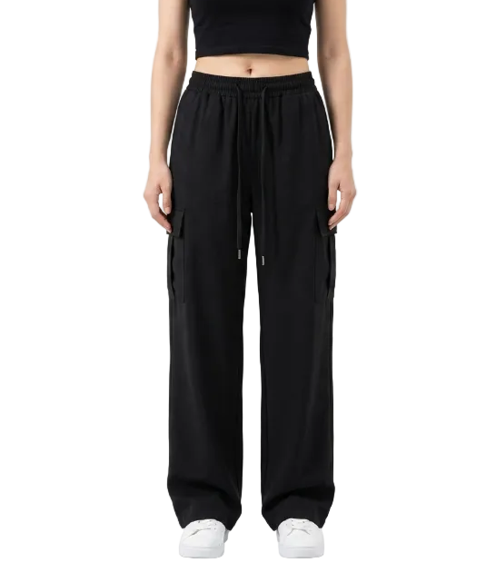 Trendy & Comfy High Waist Joggers Cargo Pants for Women - B2-CARGO-CP-408