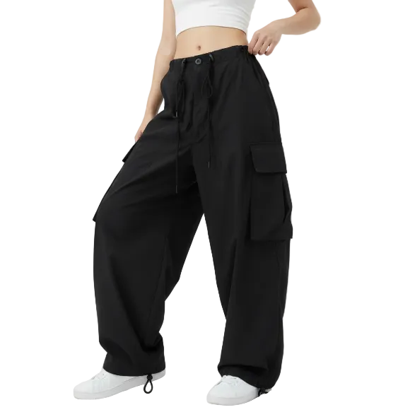 Trendy & Comfy High Waist Wide Leg Joggers Cargo Pants for Women - B2-CARGO-CP-411