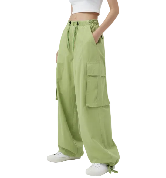 Trendy & Comfy High Waist Wide Leg Joggers Cargo Pants for Women - B2-CARGO-CP-411