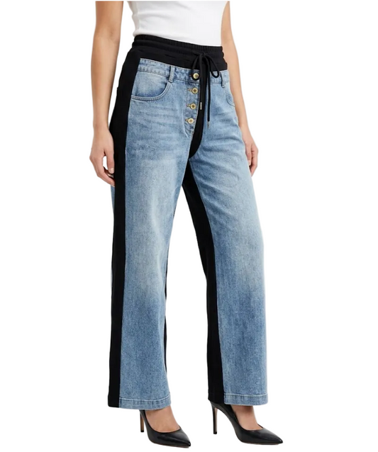 Trendy & Elegant High Waist Jogger Denim Jeans for Women - B6-JP-671