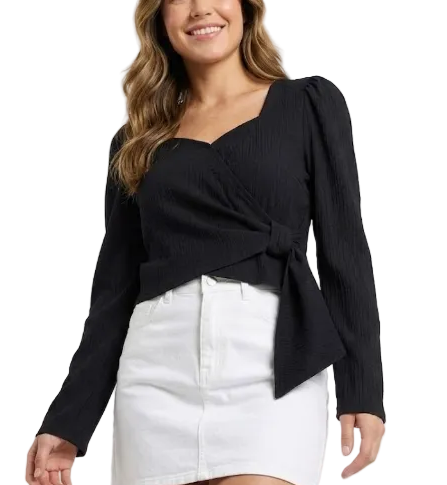 Trendy & Elegant Long Sleeve Blouse for WomenTOP-B1-BL-252
