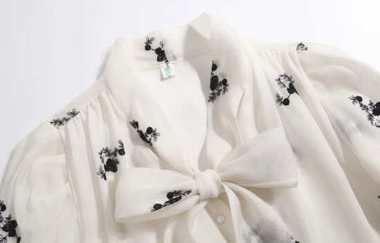 Trendy & Elegant Long Sleeve Chiffon Blouses for Women  - B13-TOP-417