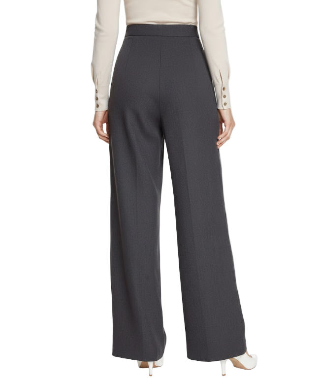 Trendy & Elegant Pleated  High Waist Wide Leg Dress Pants for Women - B4-DP-03