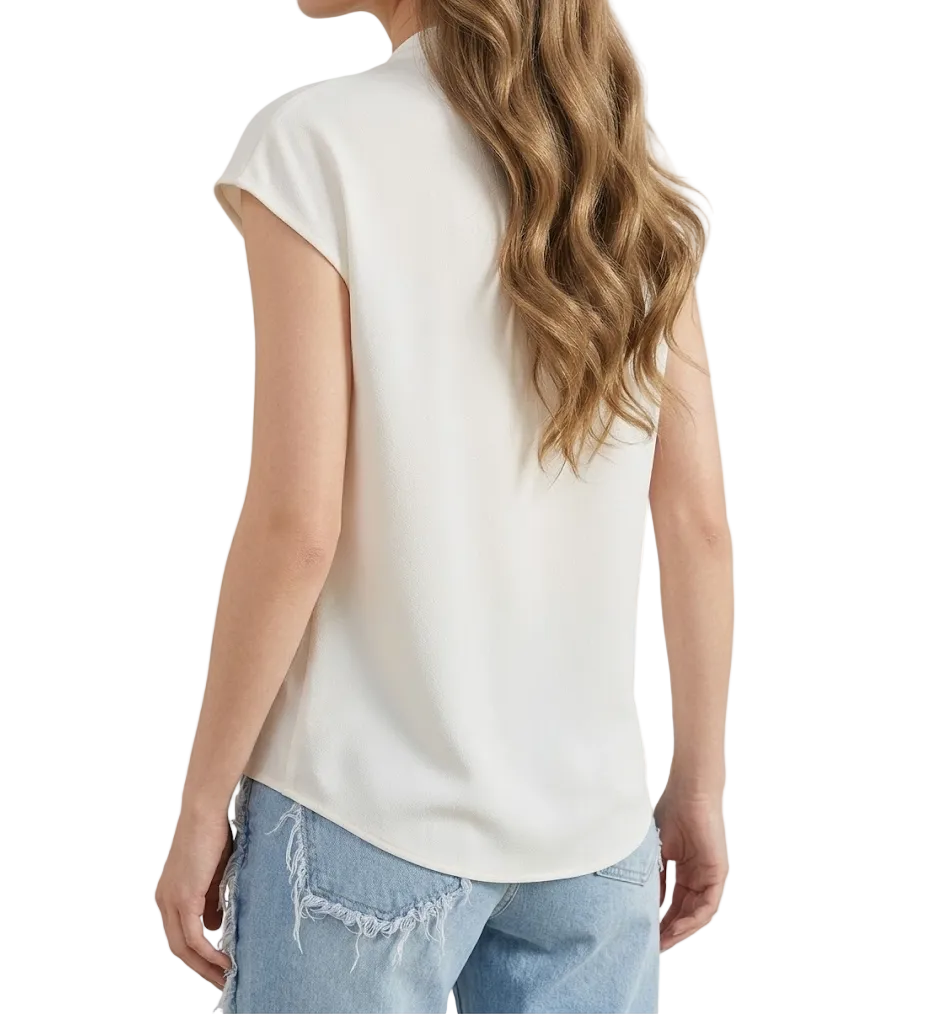 Trendy & Elegant Short Sleeve V-Neck Blouses for Women  - B13-TOP- 38