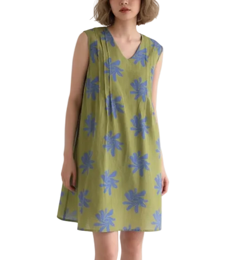 Trendy & Elegant Sleeveless Floral Mini Dresses - B6-DRESS-64