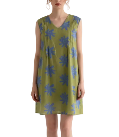 Trendy & Elegant Sleeveless Floral Mini Dresses - B6-DRESS-64