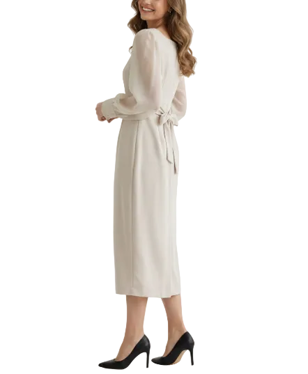 Trendy & Elegant Long Chiffon Sleeve Versatile Dresses - B6-DRESS-80