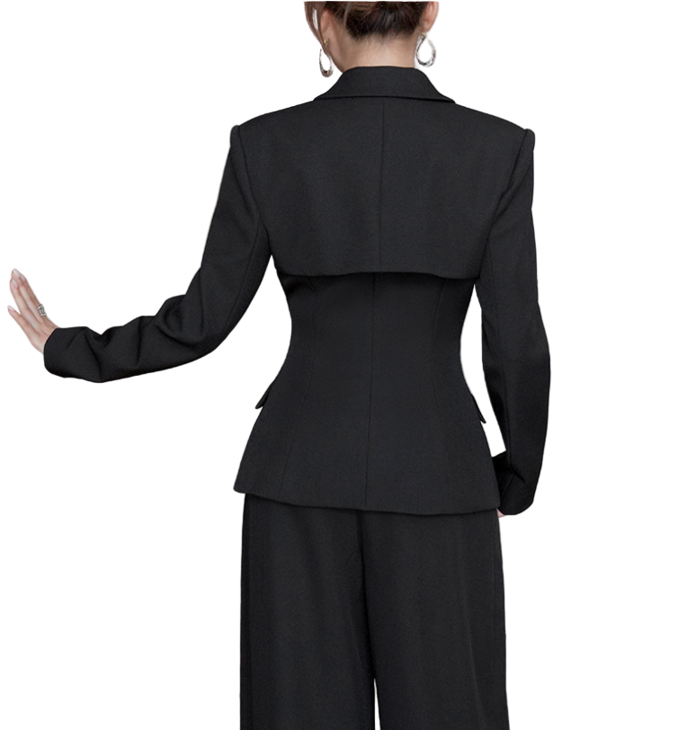 Trendy & Elegant Long Sleeve Lapel Blazer Jacket - B4-BLZ-03