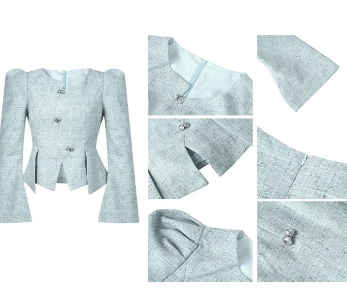 Trendy & Elegant Long Sleeve Peplum Fit Blouses - B4-TOP-B02