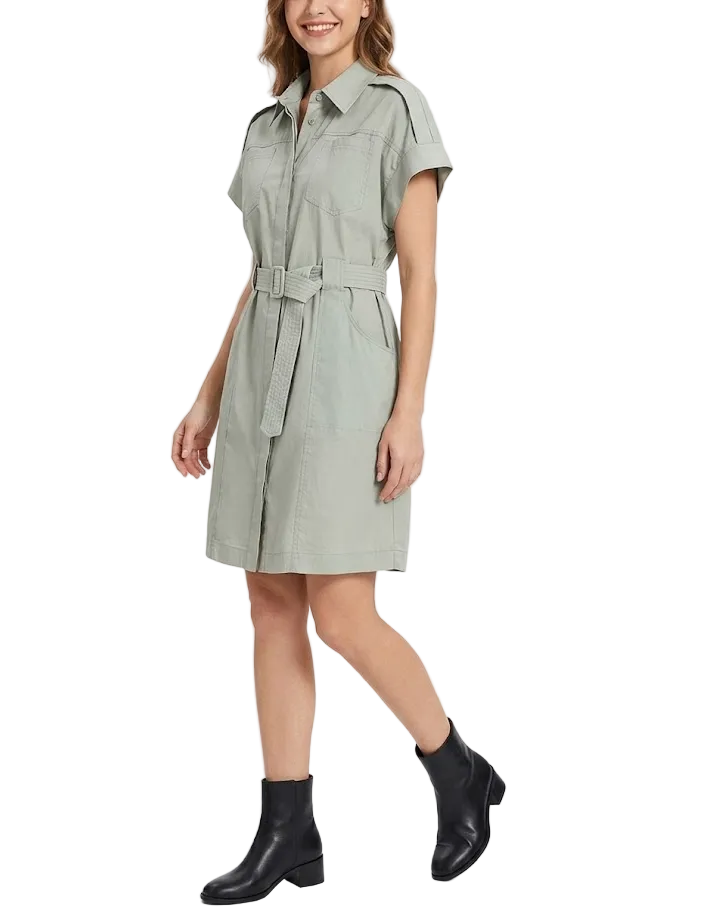 Trendy & Timeless Belted Waist Dresses for Women - B6-DRESS-06