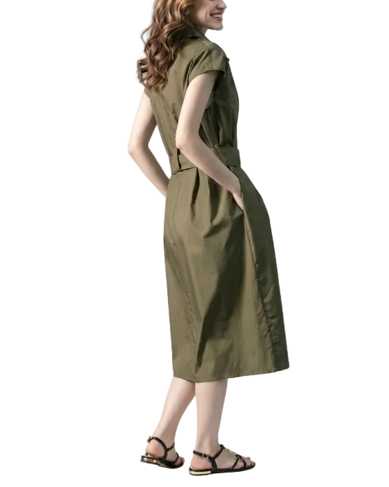 Trendy & Timeless Belted Waist Dresses for Women - B6-DRESS-17