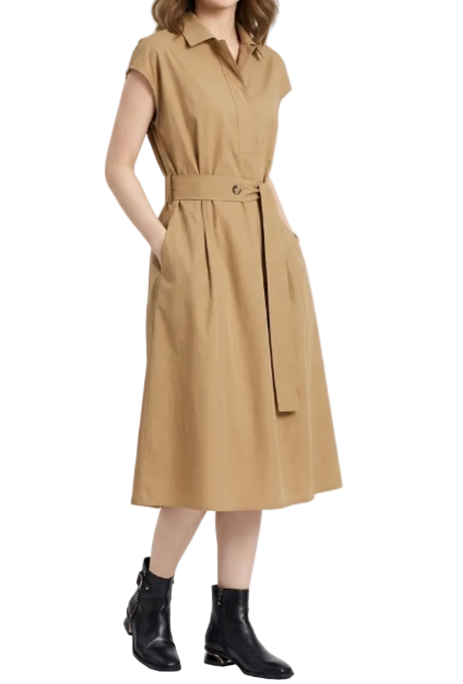 Trendy & Timeless Belted Waist Dresses for Women - B6-DRESS-17