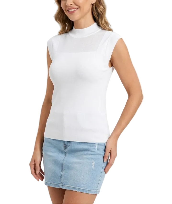 Trendy & Timeless Cap Sleeve O-Neck Pullover Blouses for Women - B13-TOP-69A