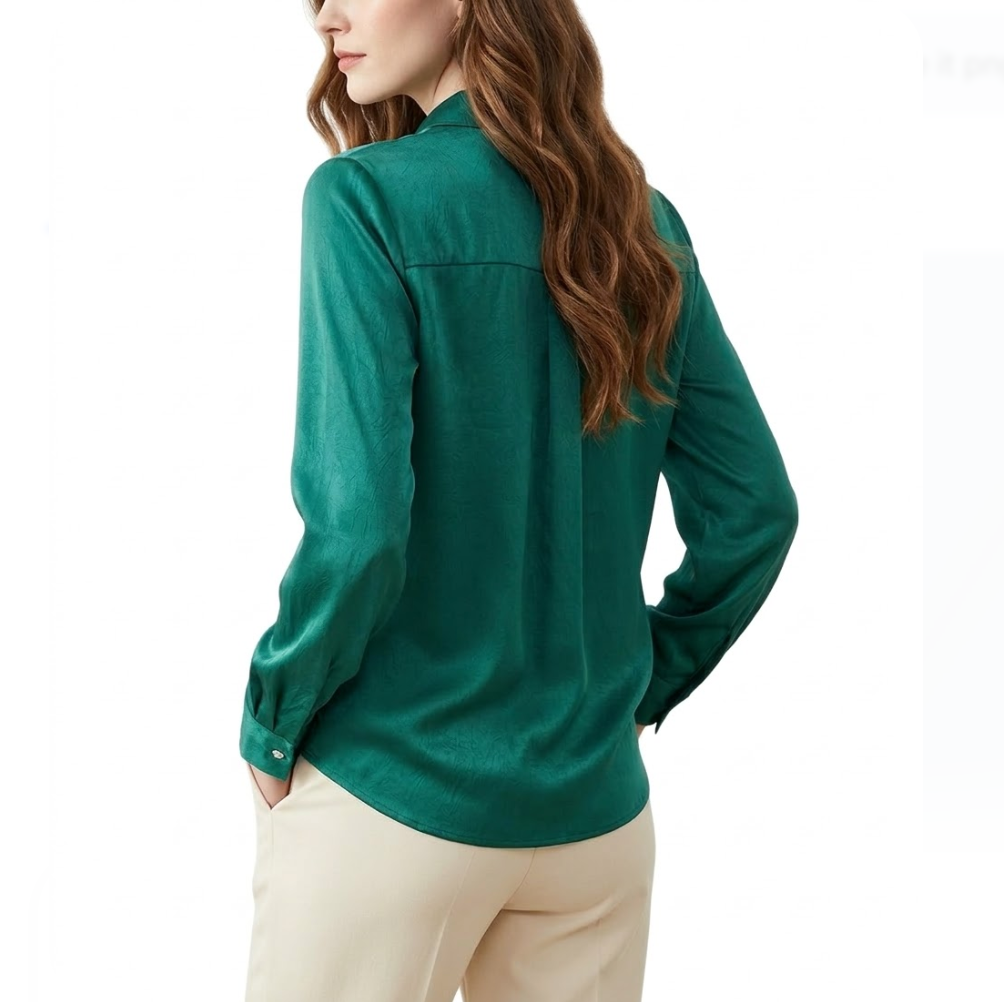 Trendy & Timeless Comfy Long Sleeve Collar Dress Shirts for Women - B15-TOP-65