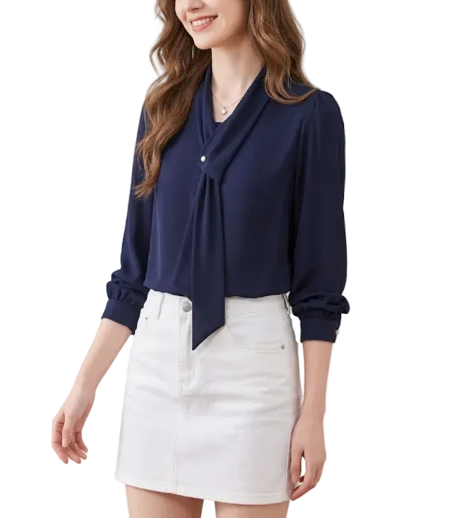 Trendy & Timeless Long Sleeve Blouses for Women - B15-TOP-17