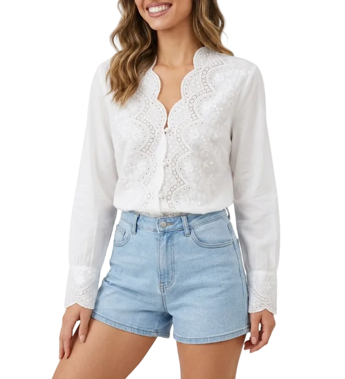 Trendy & Timeless Long Sleeve Blouses for Women - B6-TOP-B816