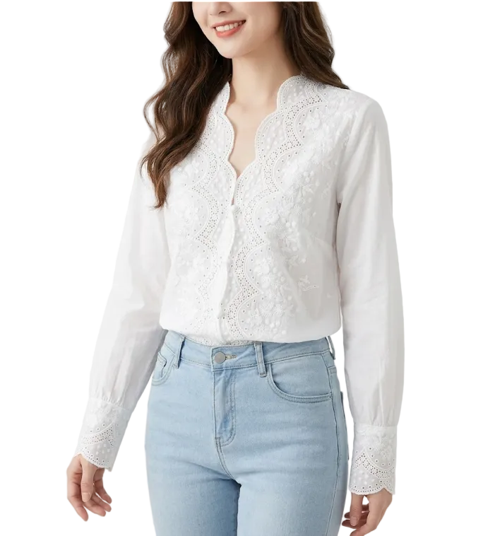 Trendy & Timeless Long Sleeve Blouses for Women - B6-TOP-B816