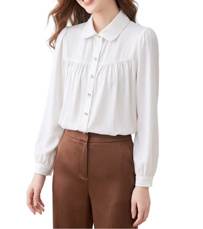 Trendy & Timeless Long Sleeve Collar Dress Shirts for Women - B15-TOP-70
