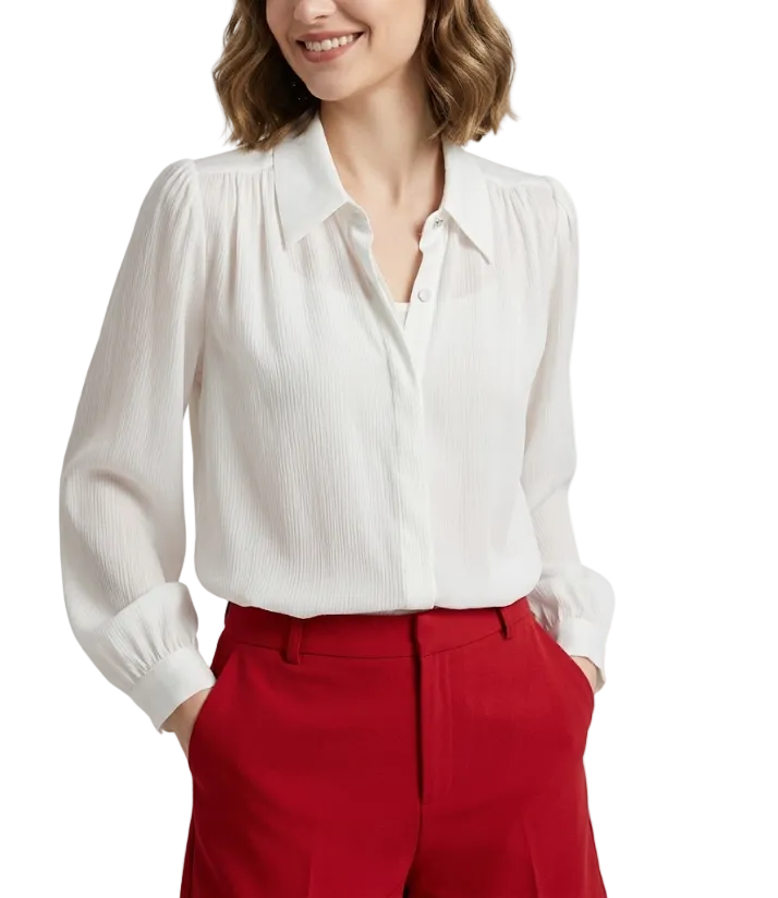 Trendy & Timeless Long Sleeve Dress Shirts for Women - B15-TOP-44