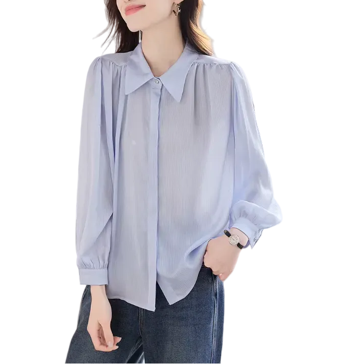 Trendy & Timeless Long Sleeve Dress Shirts for Women - B15-TOP-44