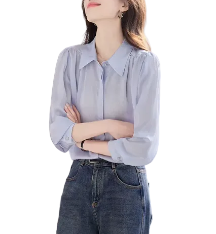 Trendy & Timeless Long Sleeve Dress Shirts for Women - B15-TOP-44