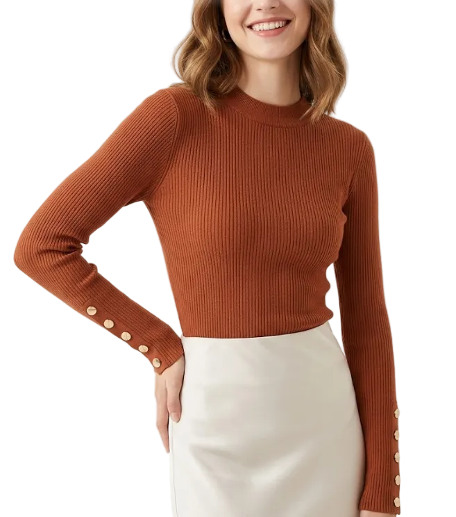 Trendy & Timeless Long Sleeve O-neck Elegant Blouses for Women - B1-TOP-V192