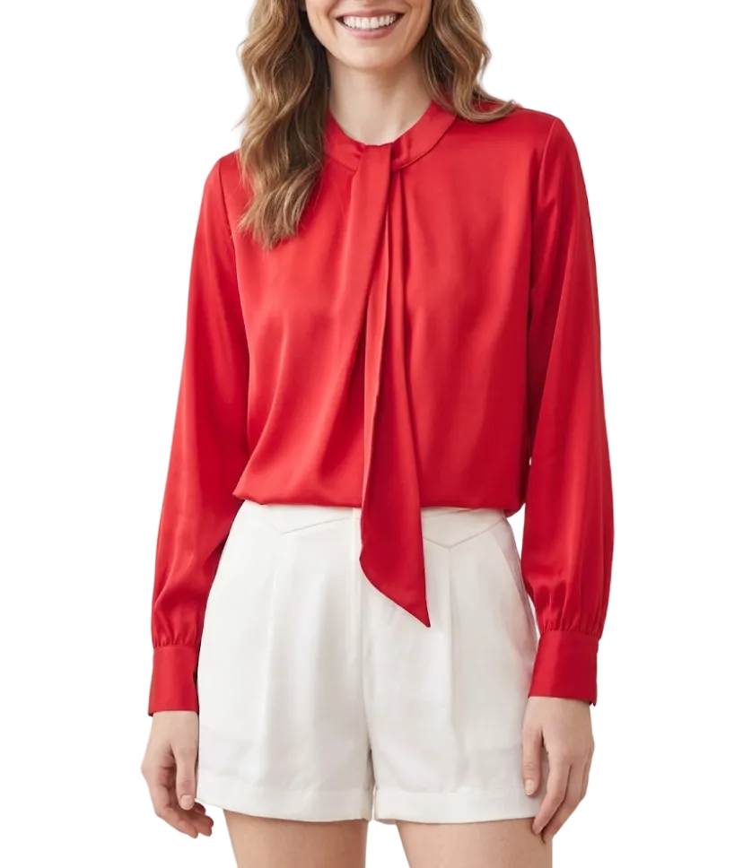 Trendy & Timeless Long Sleeve O-neck Pullover Blouses for Women - B15-TOP-63